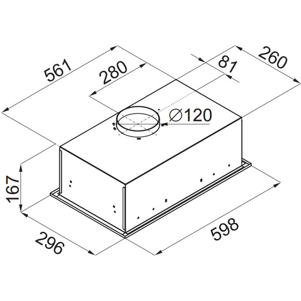 Кухонная вытяжка MAUNFELD Crosby Singl 60 (черный)