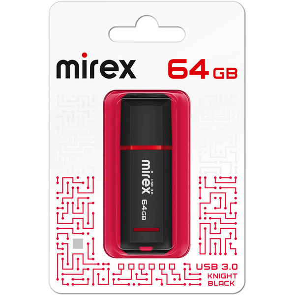 USB Flash Mirex Knight Black 3.0 64GB 13600-FM3BKN64