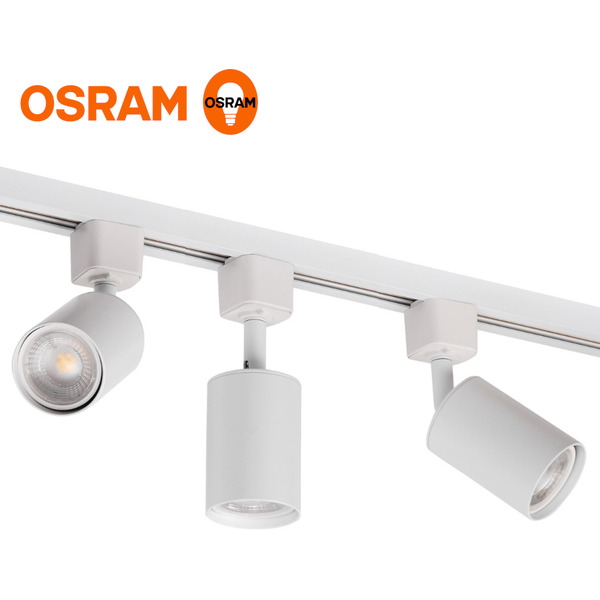 Трековый набор Osram 3 лампы 15W 4000К (белый)