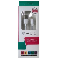 Кабель Bingo USB - Lightning 3A 1 м (белый)