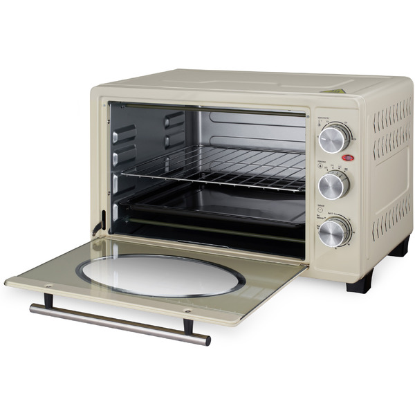 Мини-печь Hyundai MIO-HY084 (бежевый/хром)