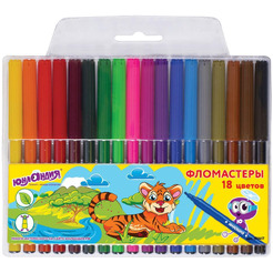 Фломастеры Юнландия Уроки рисования 151417 (18 шт)