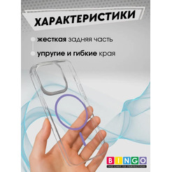 Бампер Bingo Thin Circle для APPLE iPhone 15 (фиолетовый)