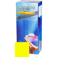 Пластиковые пружины Office Kit 6мм / BP2155 (100шт, желтый)