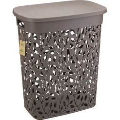 Корзина для белья IDEA Флора M2621 55л (французскский серый)