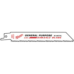 Полотно для саб. пилы (универсальное) MILWAUKEE GENERAL PURPOSE 150 х 3.2/2.1 5 шт 48005091