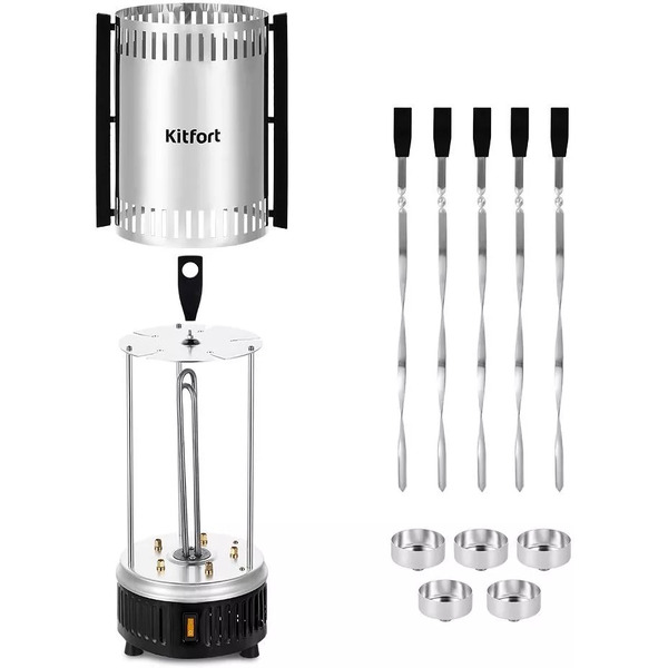 Электрошашлычница Kitfort КТ-1406