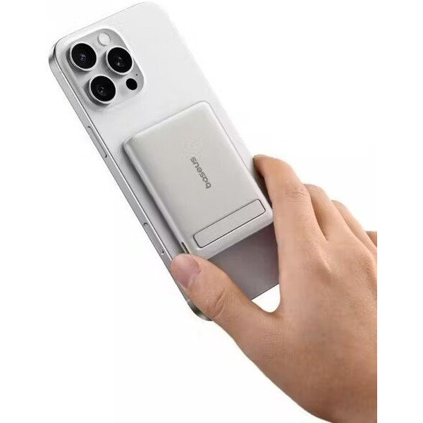 Внешний аккумулятор Baseus PicoGo AM31 Mini Magnetic Power Bank with Stand 20W 5000mAh P10081907853-00 (титановый)