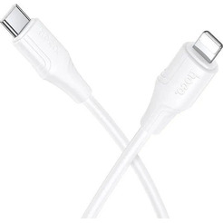 Зарядный кабель Hoco X124 Bien PD27W Lightning (белый)