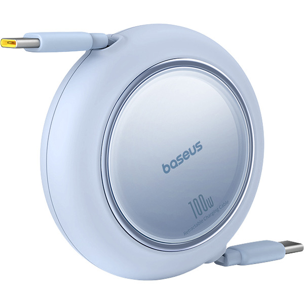 Кабель Baseus Free2Pull Mini Retractable Charging Cable 100W 1.5 м (голубой)