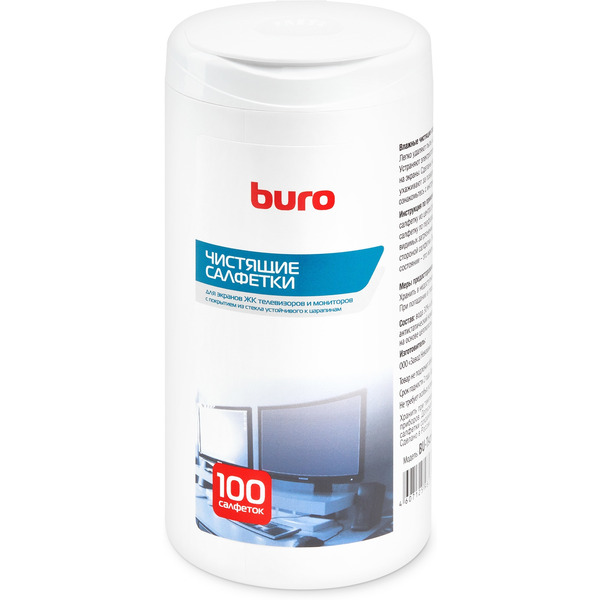 Салфетки для экранов Buro BU-TSCRL, 100 шт