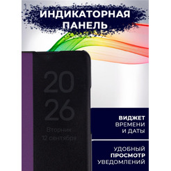 Чехол-книга Bingo Smart для XIAOMI Redmi 9T/POCO M3 Фиолетовый