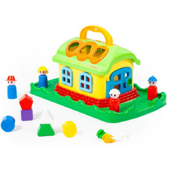 Сортер Полесье Сказочный домик на лужайке (в сеточке)