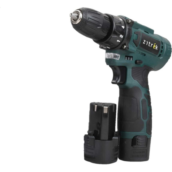 Дрель-шуруповерт Zitrek Green 12V Plus 085-1014 (с 2-мя АКБ)