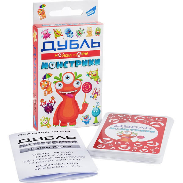 Настольная игра DREAM MAKERS 2127C "Дубль Монстрики. Cards"