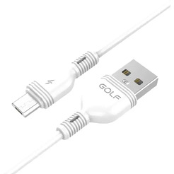 Кабель Golf GC-75, Micro USB, 1 м., белый