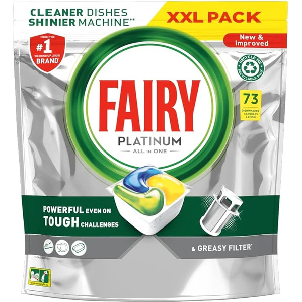 Капсулы для ПММ FAIRY Platinum Lemon ALL in ONE  (73 шт.)