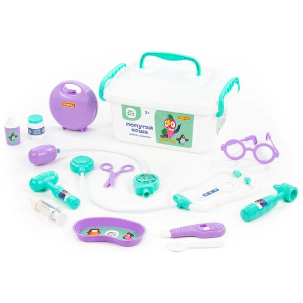 Игровой набор доктора Полесье Попугай Кеша Доктор 83333