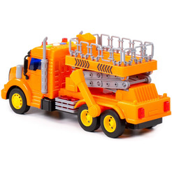 Автомобиль с подъемником Полесье Профи 89779 (оранжевый)