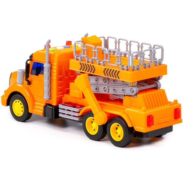 Автомобиль с подъемником Полесье Профи 89779 (оранжевый)