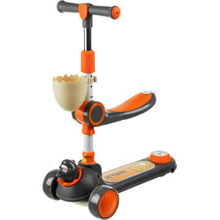 Самокат детский Ricos Wave JSCW108 (серый/оранжевый)