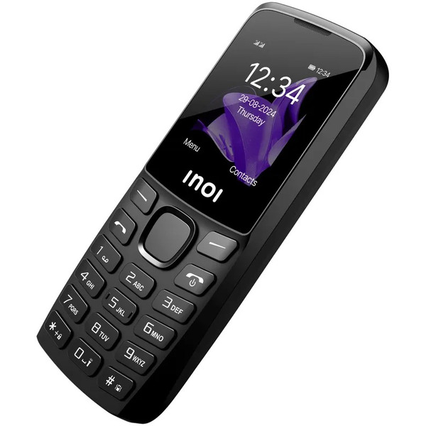 Мобильный телефон INOI 244 Modern Plus 4G +ЗУ WC-112 (черный)