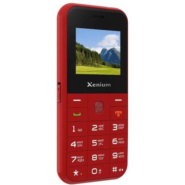 Кнопочный телефон Xenium X718 (красный)