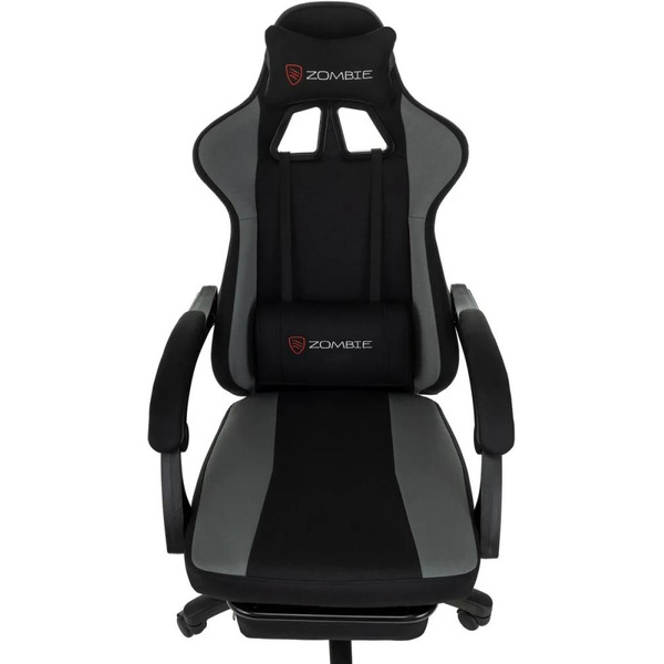 Кресло игровое ZOMBIE Weaver (черный/серый)