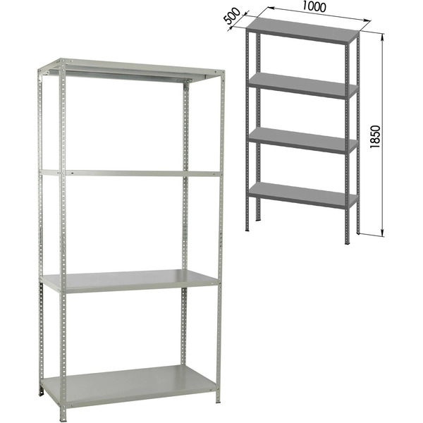 Стеллаж Brabix Ms Plus-185/50-4 291106