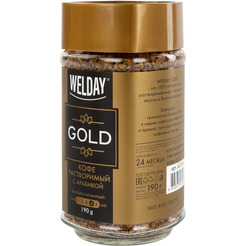 Кофе растворимый WELDAY GOLD MARK 190 г 622674