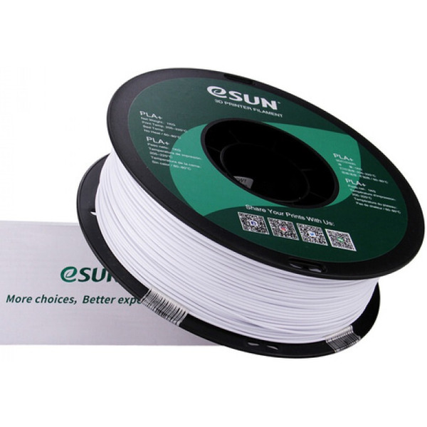 Пластиковая нить ESUN PLA+175CW1 cold white