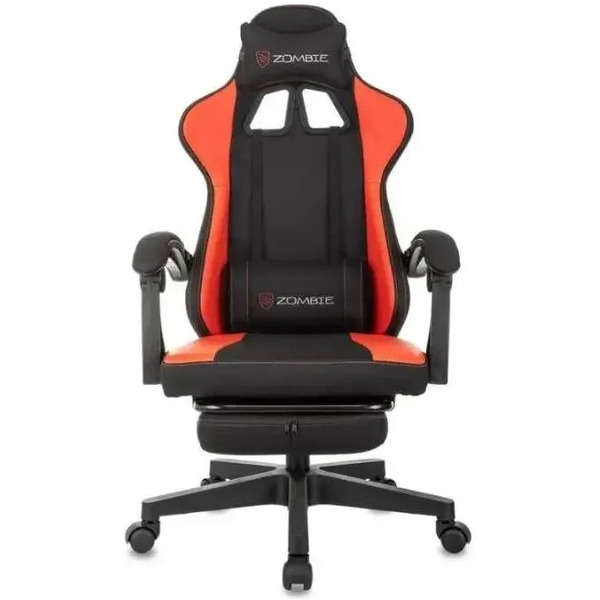 Кресло игровое ZOMBIE Weaver (черный/красный)