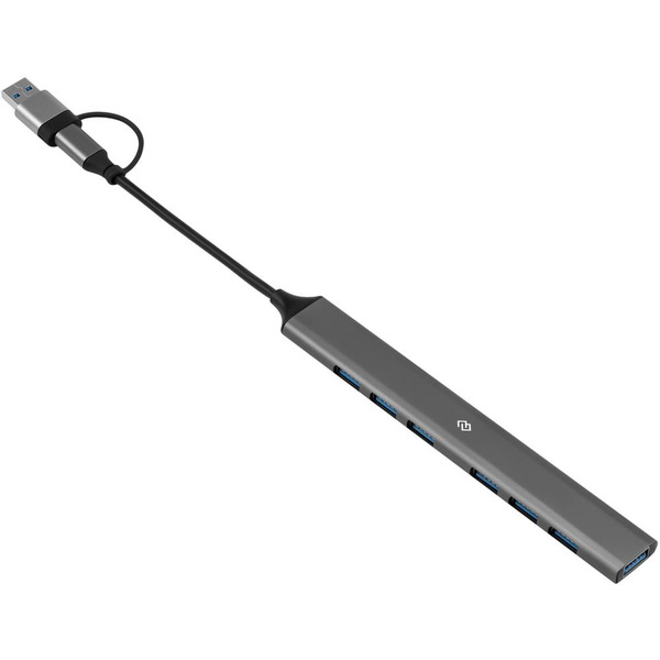 Разветвитель USB-C + USB-A Digma DHUB-7USB-AC-3.0