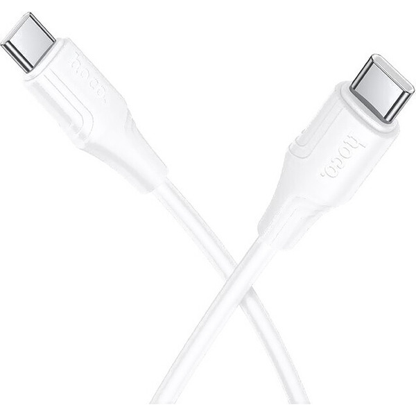 Зарядный кабель Hoco X124 Bien 60W USB-C to USB-C (белый)