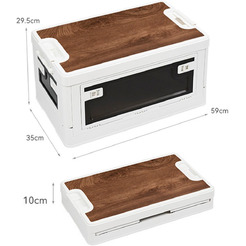 Многофункциональный складной органайзер со столиком Happy Home HH-014 (белый) 60л.