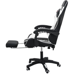 Игровое кресло Calviano 1590 (PU, черный/белый)