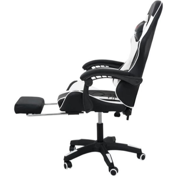 Игровое кресло Calviano 1590 (PU, черный/белый)