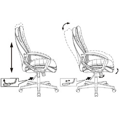 Кресло Бюрократ T-9950LT (черный)