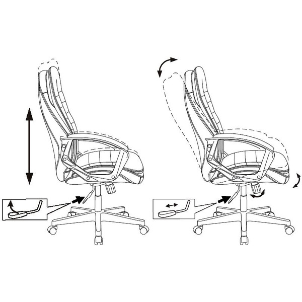 Кресло Бюрократ T-9950LT (черный)