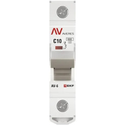 Выключатель автоматический EKF Averes AV-6 1P 10A (C) 6kA