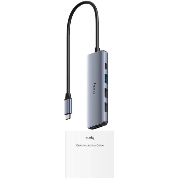 Разветвитель USB-C Cudy UH405