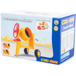 Игровой нвбор Полесье Бетономешалка Construct + набор каменщика №7 50649