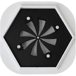 Вентиляционная решетка теневая с регулировкой воздуха HOMY AIR AH100BR