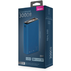 Внешний аккумулятор Olmio QS-30 30000mAh (темно-синий)