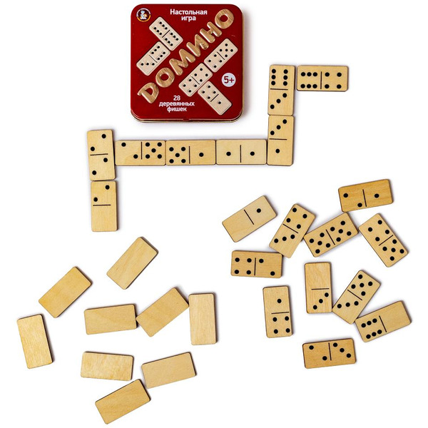 Настольная игра Десятое королевство Домино (жестяная коробочка) 02990