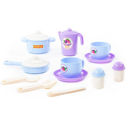 Набор игрушечной посуды Полесье Хозяюшка 80110 (на 2 персоны)