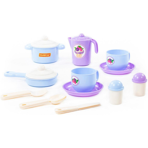 Набор игрушечной посуды Полесье Хозяюшка 80110 (на 2 персоны)