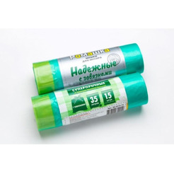 Мешки для мусора с завязками Ромашка Надежные ВЗ0351513 (15 шт)