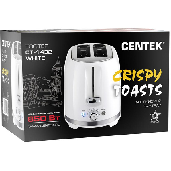 Тостер CENTEK CT-1432 (белый)
