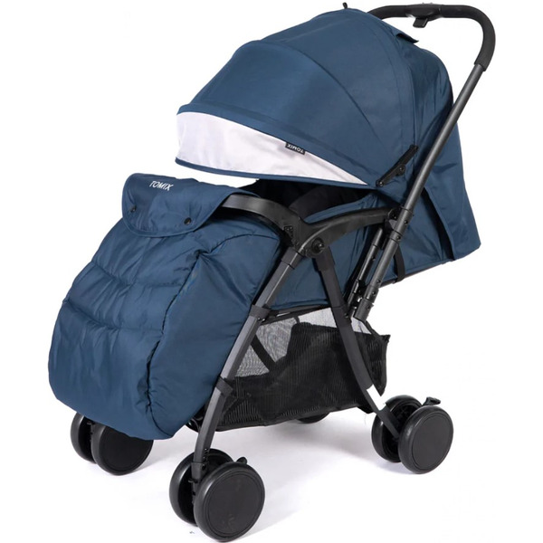 Детская прогулочная коляска Tomix Cosy V2 HP-712 (темно-синий)